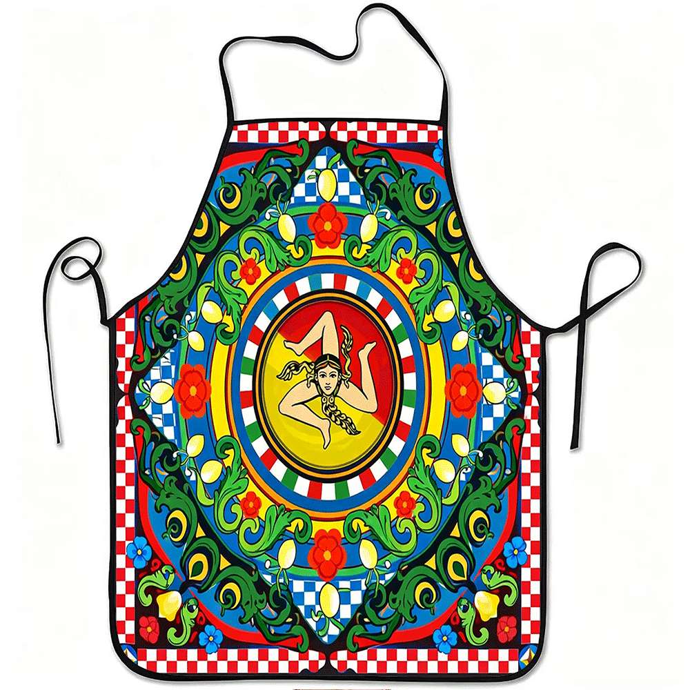 Kitchen Baking Ideas - 1 Piece Italian Sicilian Themed Apron,