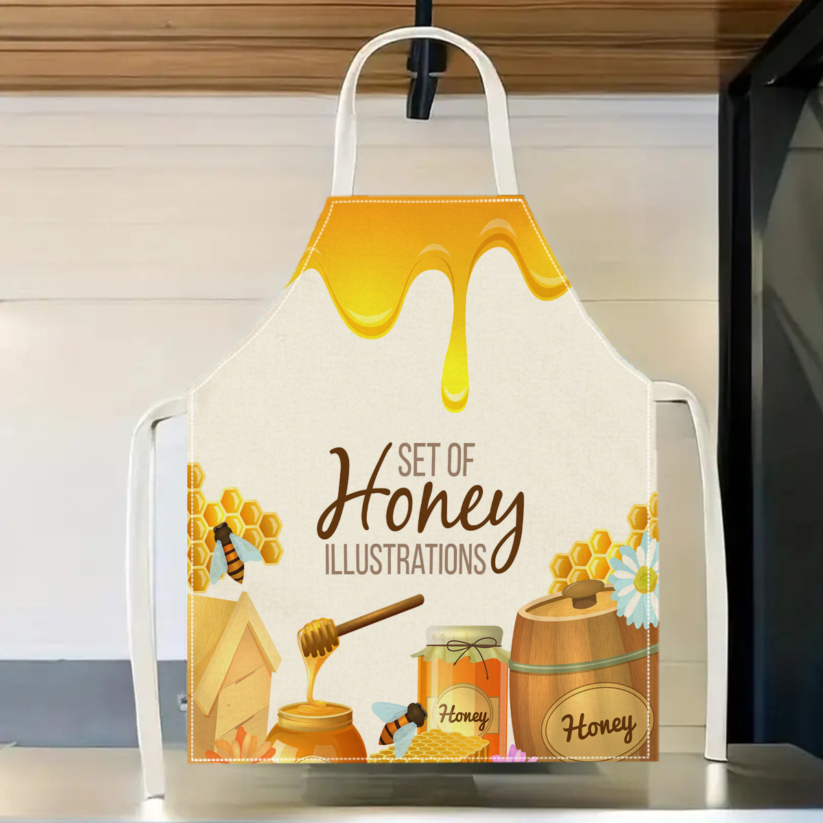 Kitchen Baking Ideas - 1pc Honey Bee Apron Sweet Kitchen