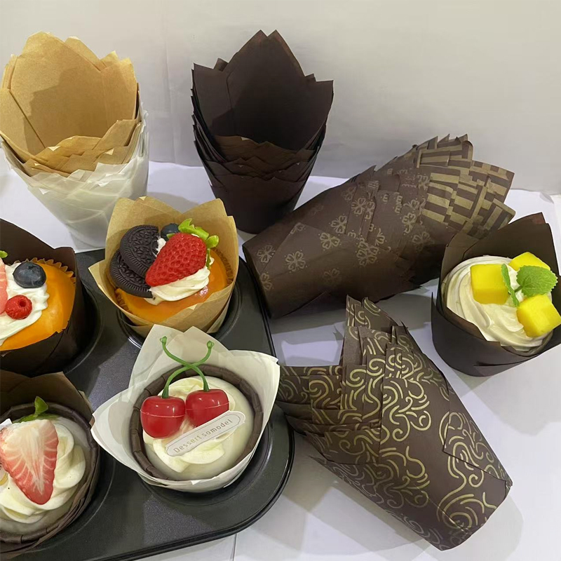 Kitchen Baking Paper - 50Pcs/100Pcs/200Pcs Tulip Cake Paper Cups, Heat-Resistant