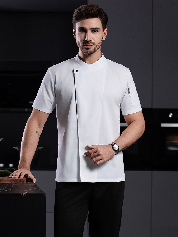 Kitchen Baker - Food Cooking Black White Shirt Catering