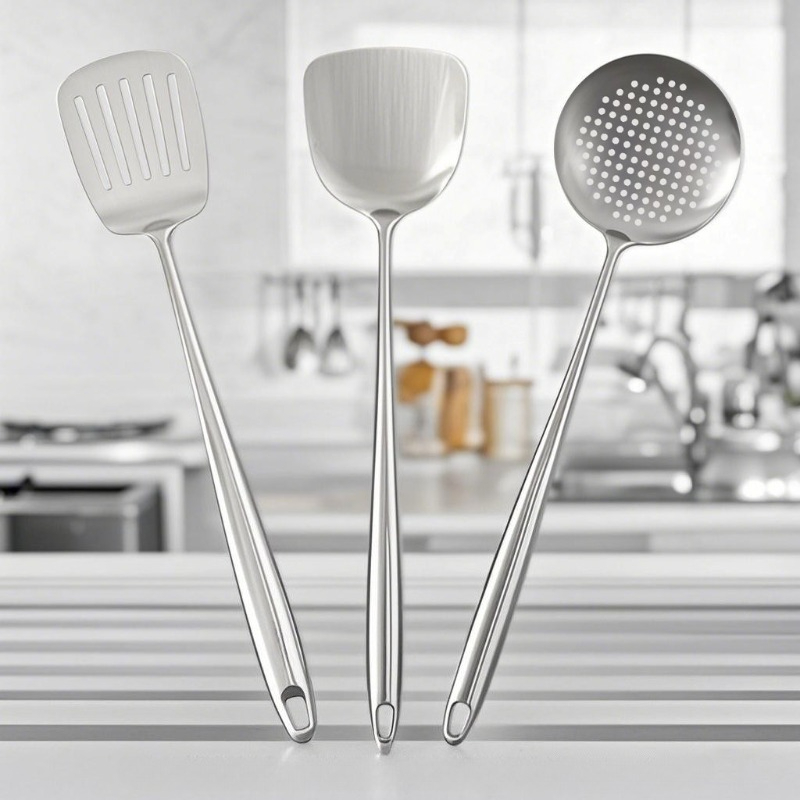 Offset Spatula Set - Food Stainless Steel Wok Spatula Metal