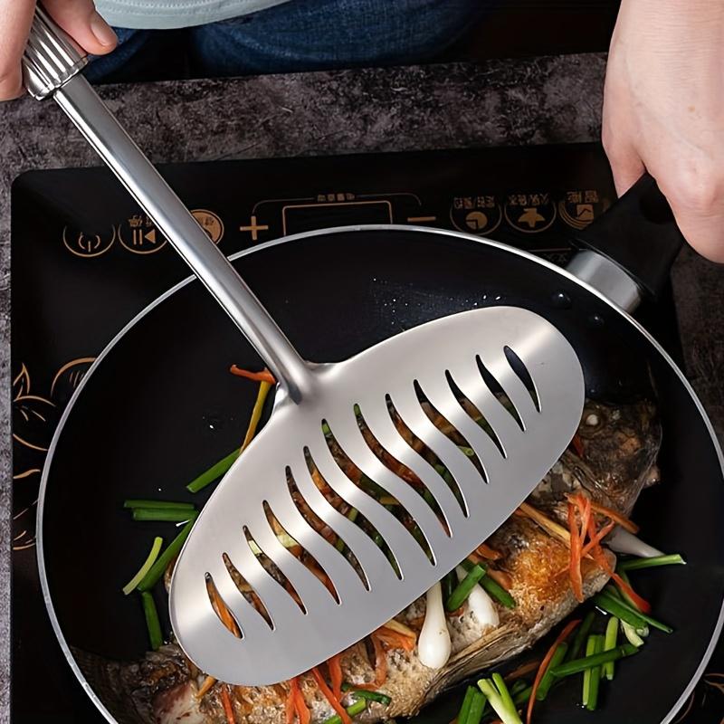 New Large Stainless Steel Fish - đánh giá và giá Offset Spatula Set
