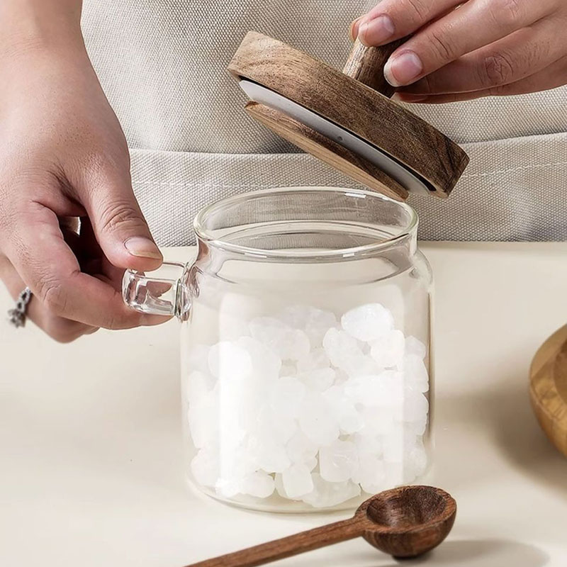 Clear Glass Candy Snack Jar wi - đánh giá và giá Kitchen Bank