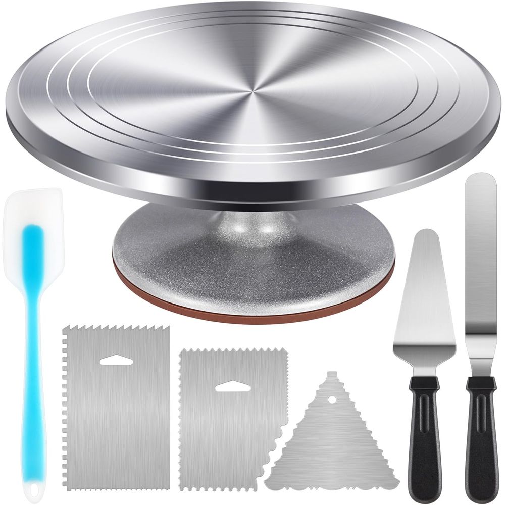 Cake Turntable Set, Revolving  - đánh giá và giá Offset Spatula Set