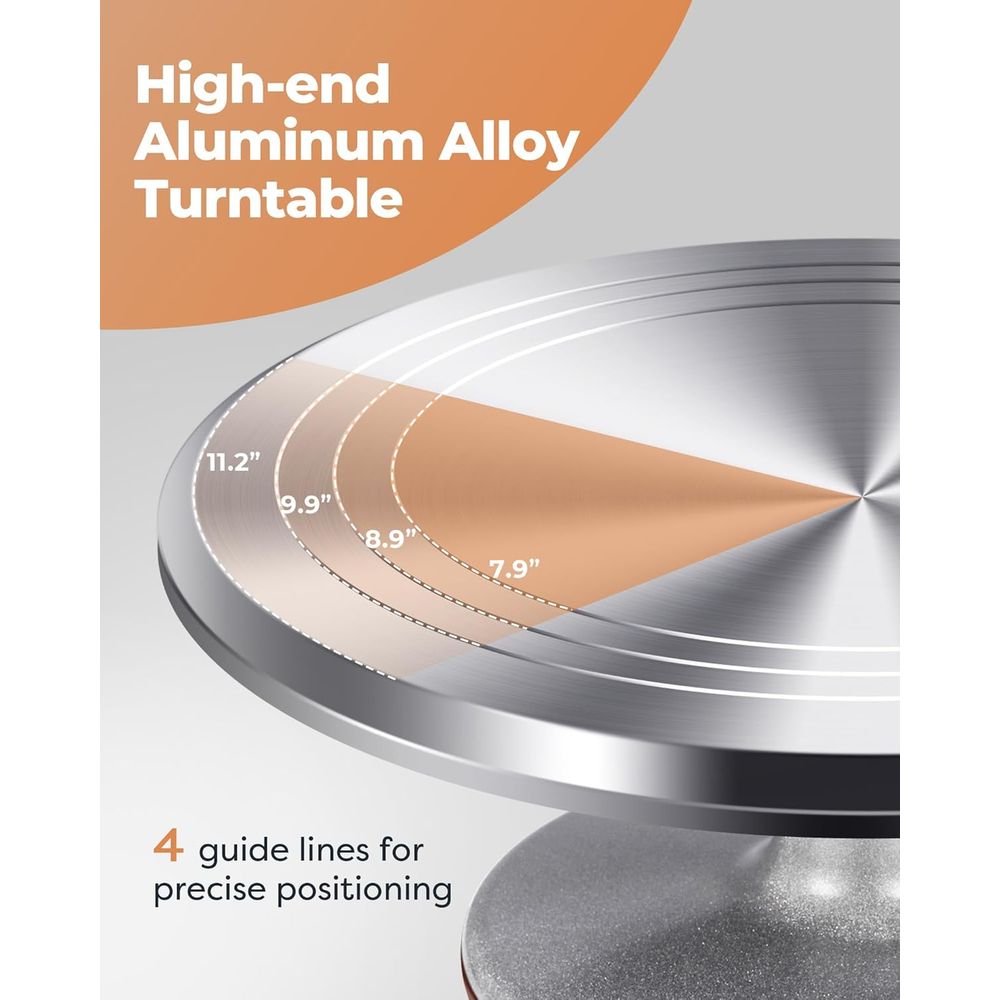 Cake Turntable Set, Revolving  - đánh giá và giá Offset Spatula Set