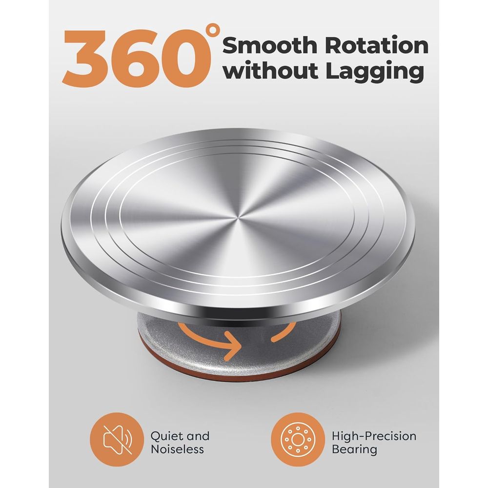Cake Turntable Set, Revolving  - đánh giá và giá Offset Spatula Set