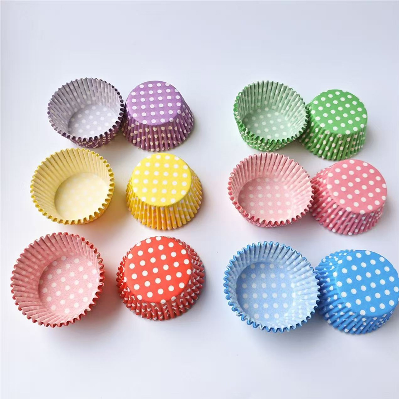 100Pcs Polka Dot Cake Paper Li - đánh giá và giá Kitchen Baking Paper