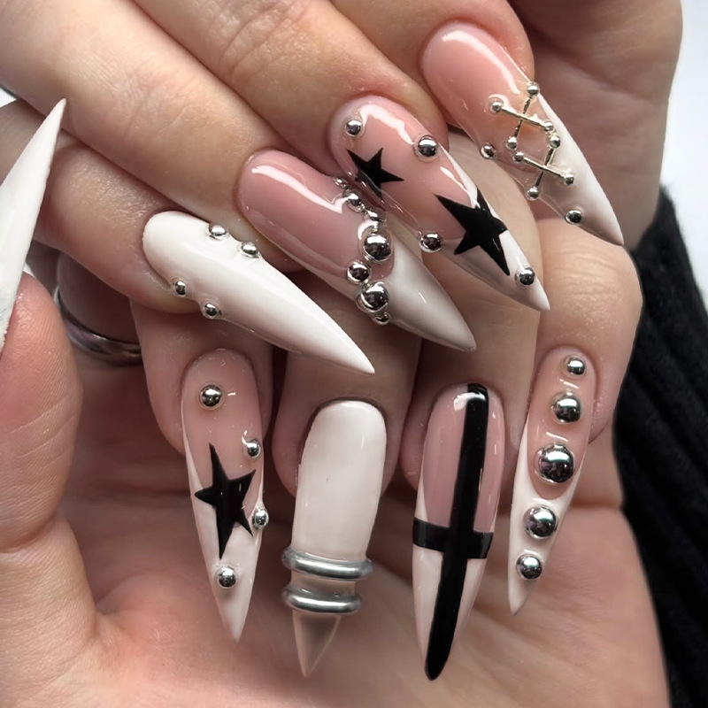 24pcs Long Stiletto False Nail - đánh giá và giá Decorating Tip Set