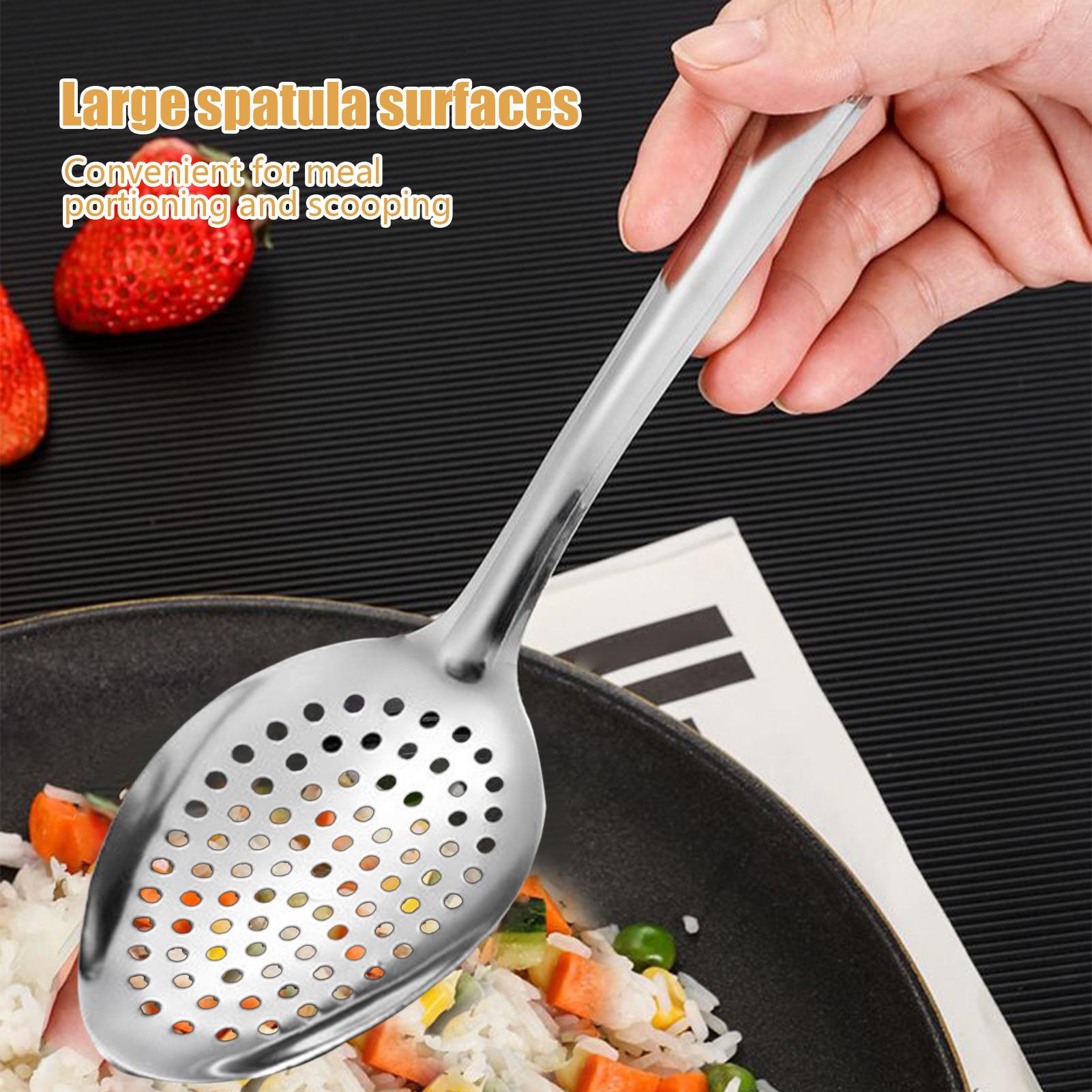 Stainless Steel Slotted Spoon  - đánh giá và giá Offset Spatula Set