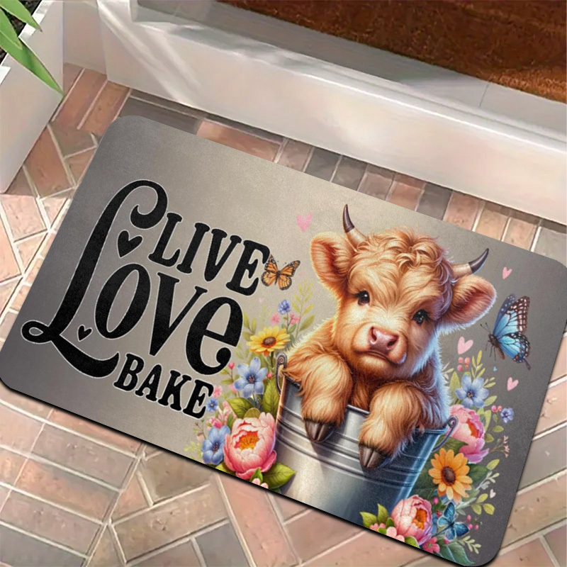 1pc Live Love Bake Rug – Adora - đánh giá và giá Kitchen Living Baking Mats