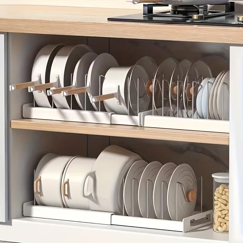 ABS Expandable Pot and Pan Org - đánh giá và giá Kitchen Cabinet Baking Organizer