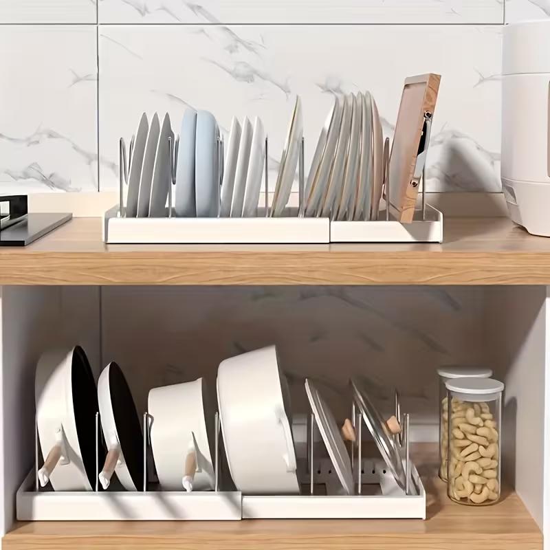 ABS Expandable Pot and Pan Org - đánh giá và giá Kitchen Cabinet Baking Organizer