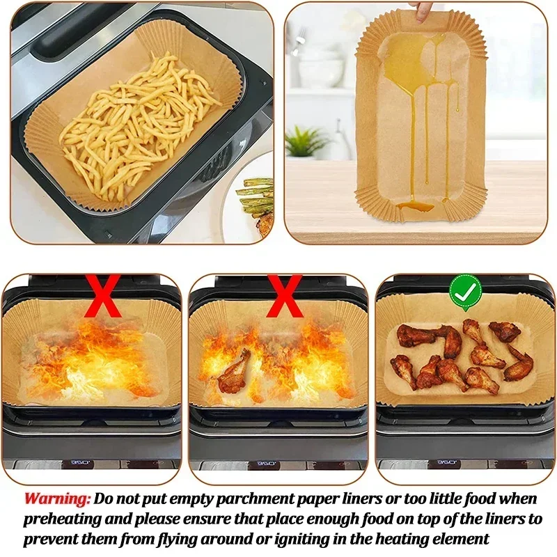 Disposable Air Fryer Paper Non - đánh giá và giá Kitchen Baking Paper