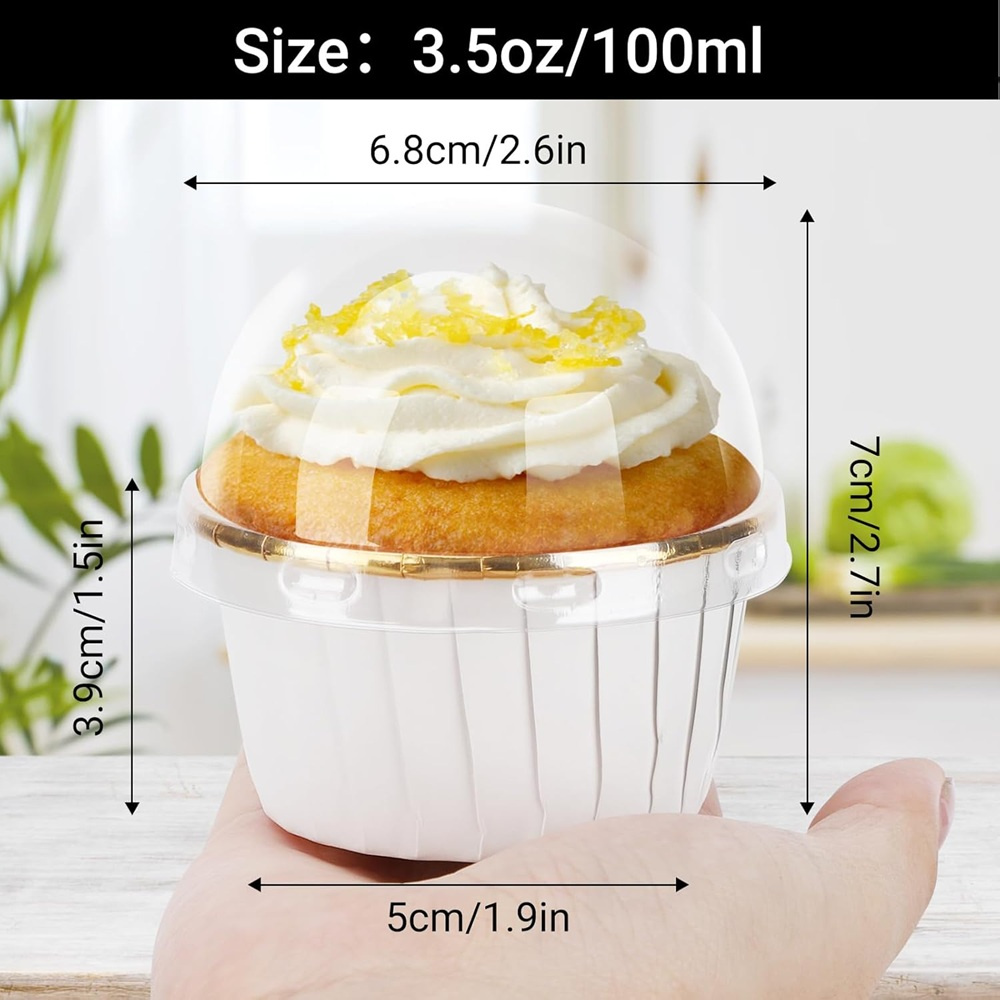 50 pcs Muffins Cup Paper Cupca - đánh giá và giá Kitchen Baking Paper