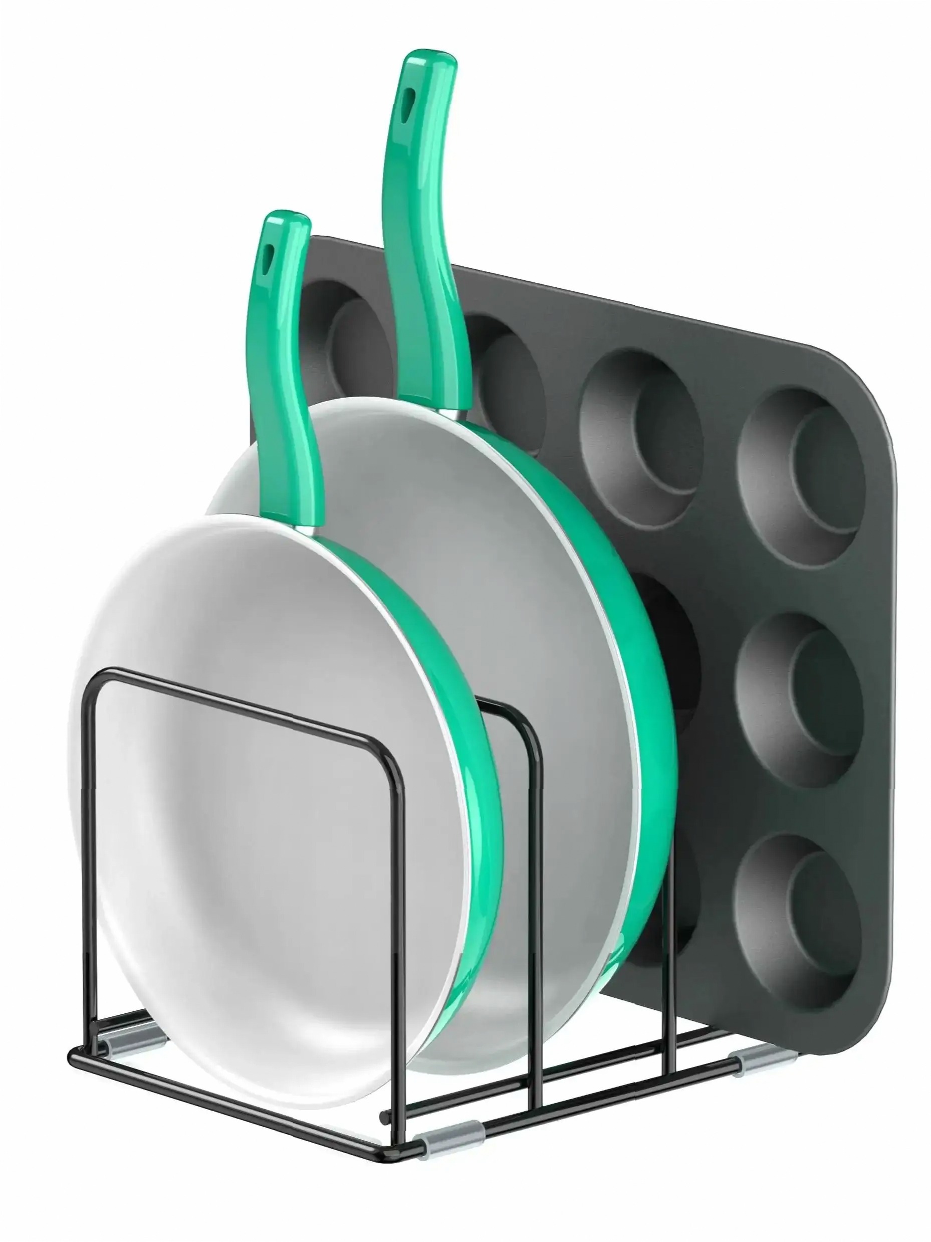 Pan Organizer for Kitchen Cabi - đánh giá và giá Kitchen Cabinet Baking Organizer