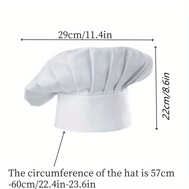 3pcs Chef Hat Adult Adjustable - đánh giá và giá Kitchen Baker