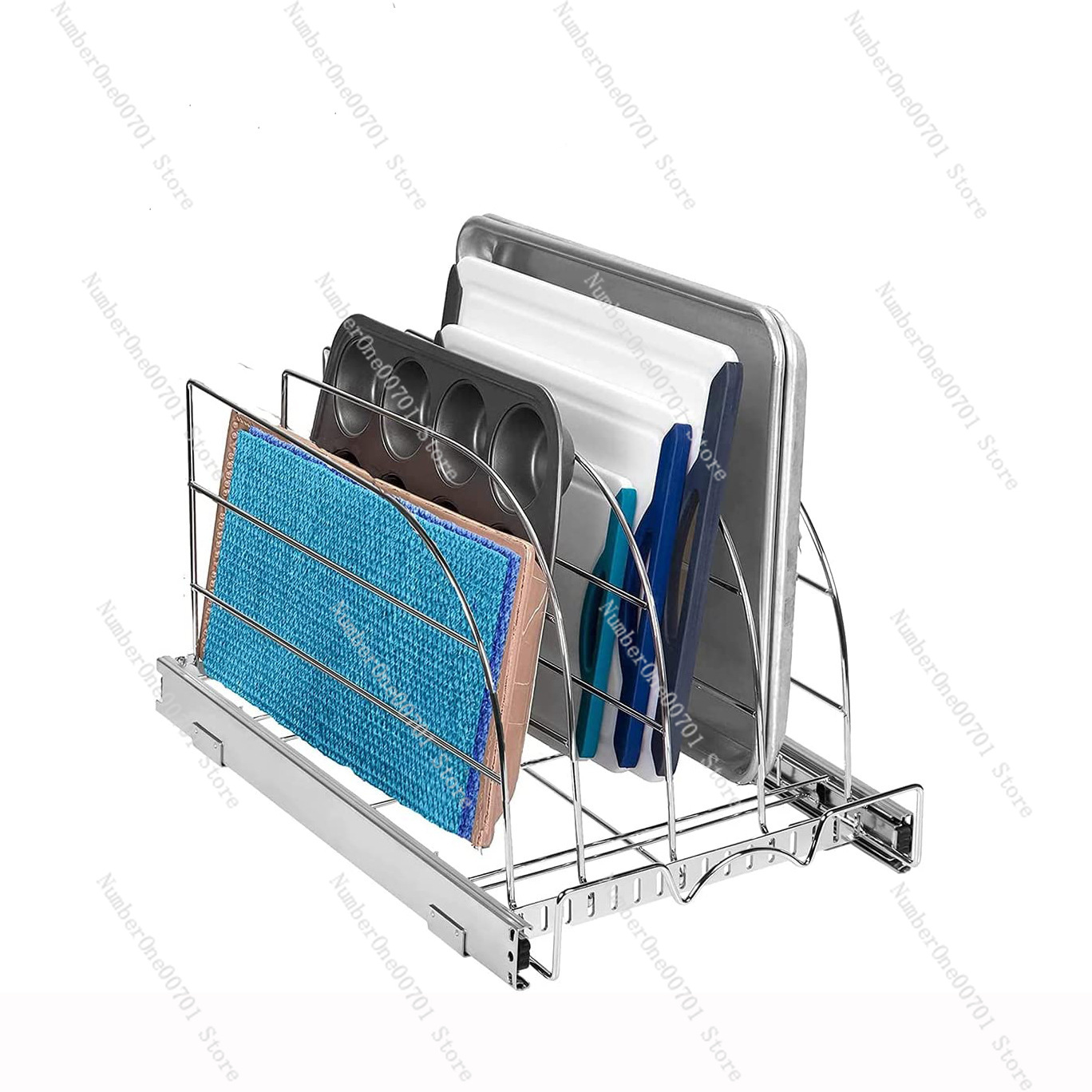 Slide-Out Kitchen Cabinet Orga - đánh giá và giá Kitchen Cabinet Baking Organizer