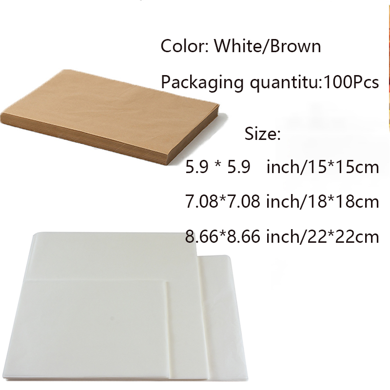 100 Pcs Baking Tools Parchment - đánh giá và giá Kitchen Baking Paper