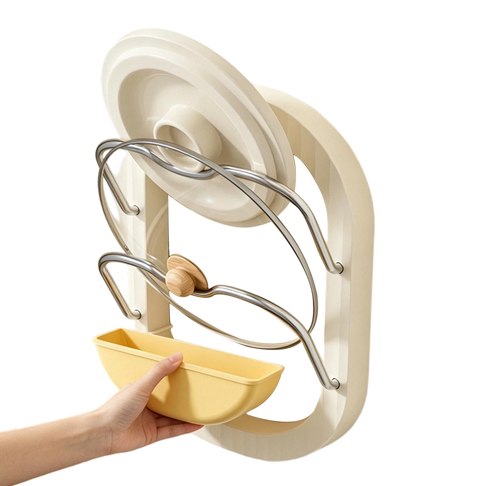 Pot Lid Rack 2-Tier Wall Mount - đánh giá và giá Kitchen Cabinet Baking Organizer