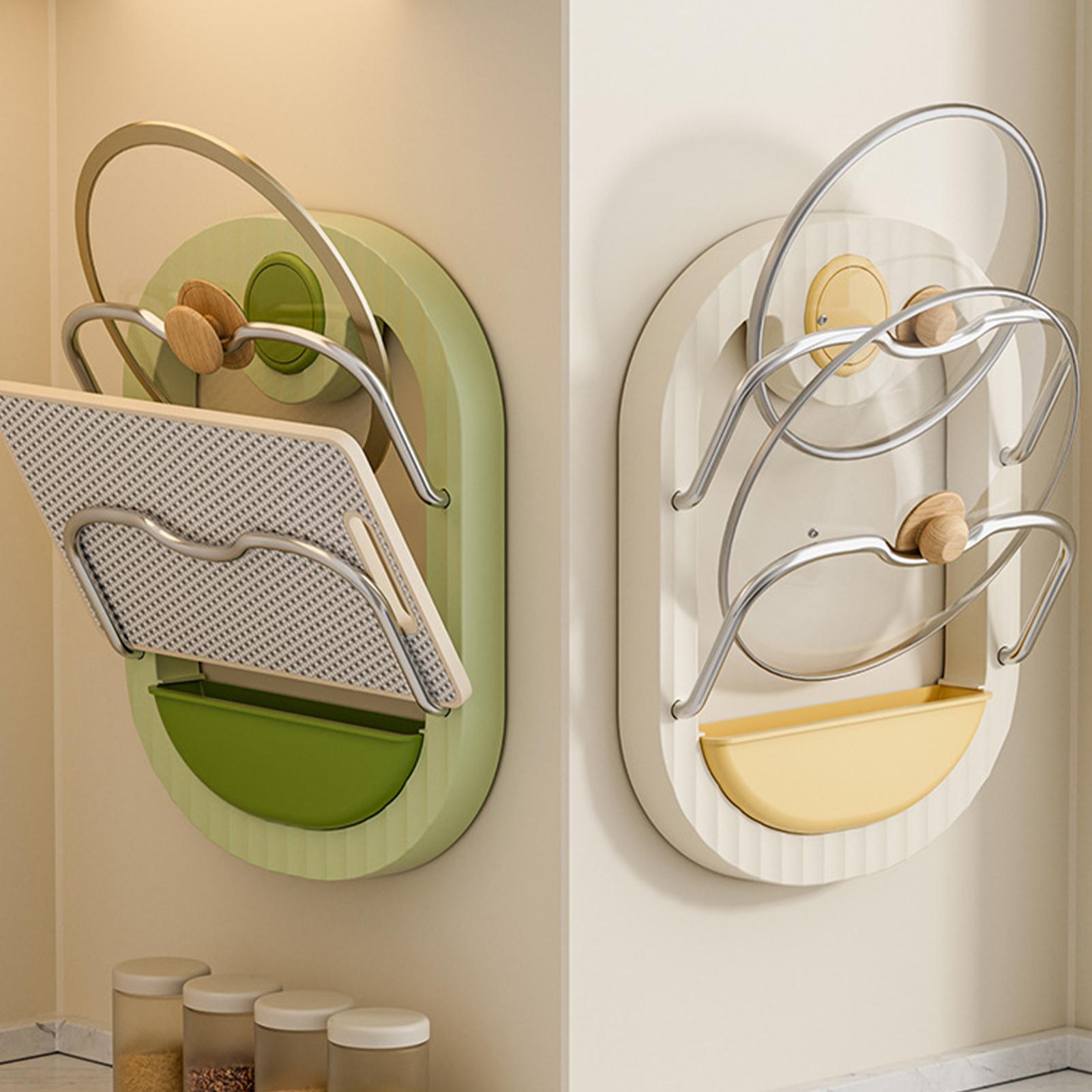Pot Lid Rack 2-Tier Wall Mount - đánh giá và giá Kitchen Cabinet Baking Organizer