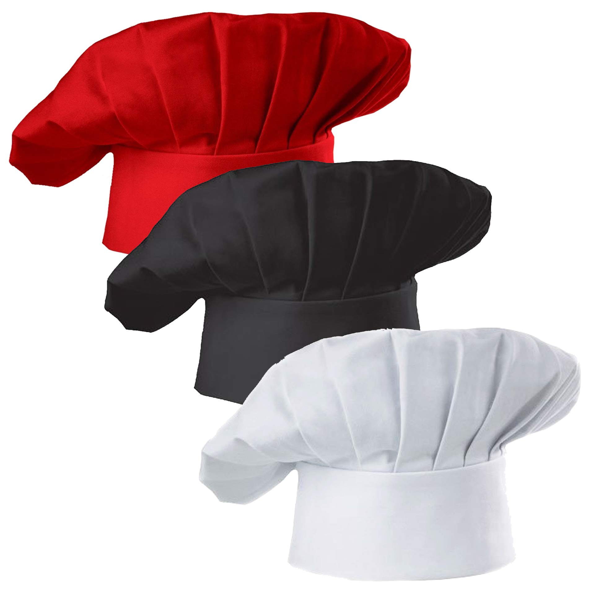 Set of 3 Pack Adult Chef Hat A - đánh giá và giá Kitchen Baker