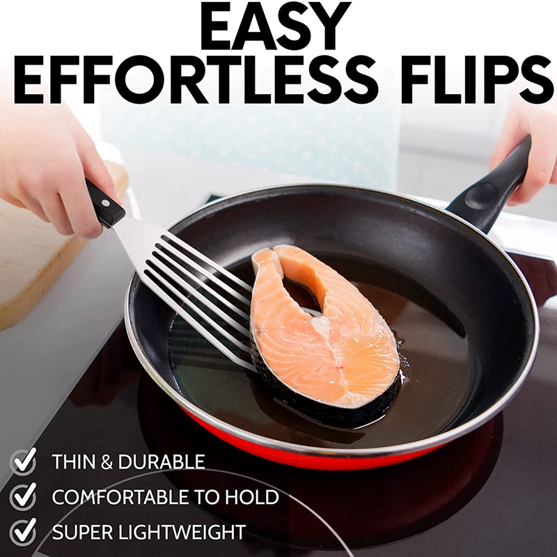 12.4Inch Fish Spatula- Slotted - đánh giá và giá Offset Spatula Set
