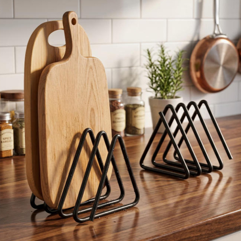 Triangular Cutting Board Stora - đánh giá và giá Kitchen Cabinet Baking Organizer