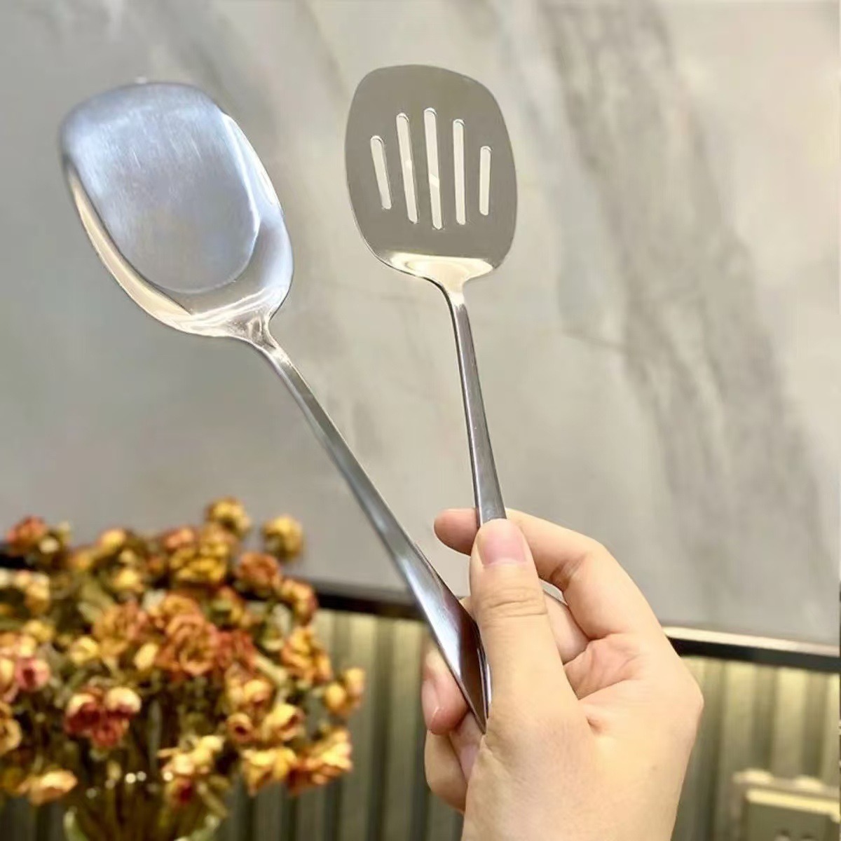 Food Grade Stainless Steel Wok - đánh giá và giá Offset Spatula Set