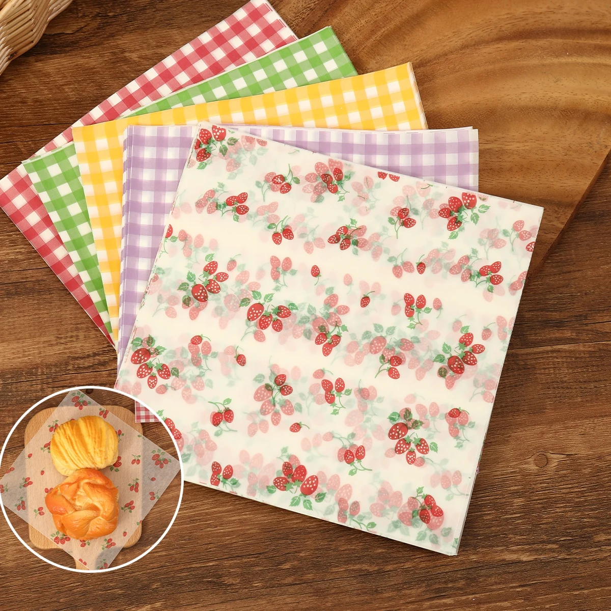 50Pcs Oilproof Wrapping Paper  - đánh giá và giá Kitchen Baking Paper