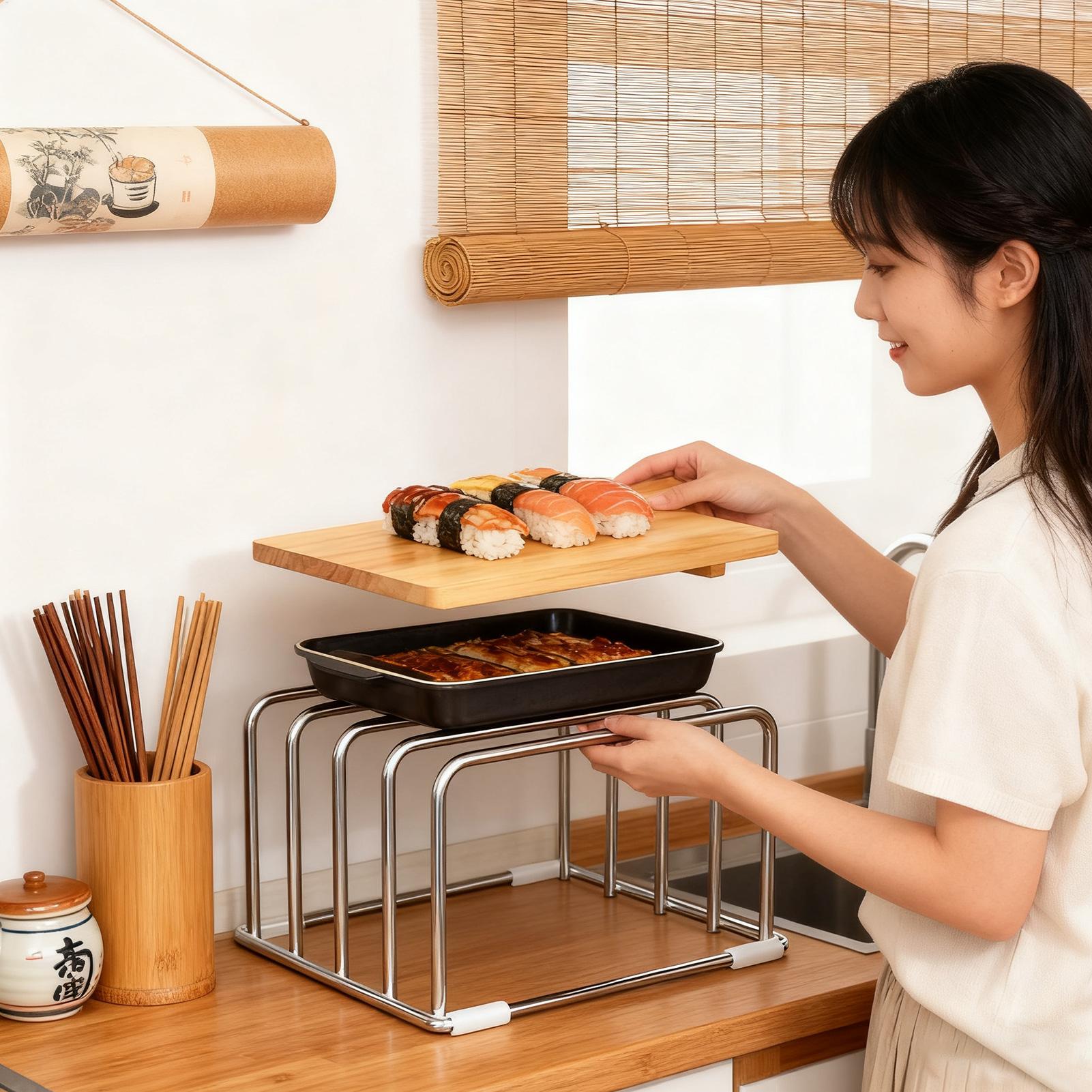 Vegetable Cutting Board Storag - đánh giá và giá Kitchen Cabinet Baking Organizer