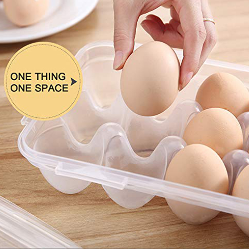 1/2pc 10Grids Egg Storage Box  - đánh giá và giá Kitchen Queen