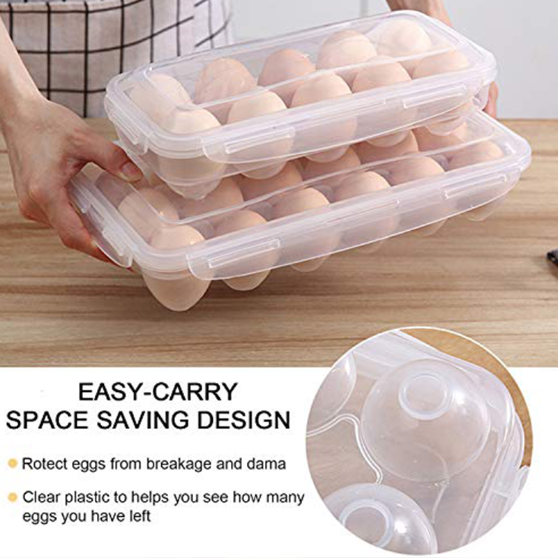 1/2pc 10Grids Egg Storage Box  - đánh giá và giá Kitchen Queen