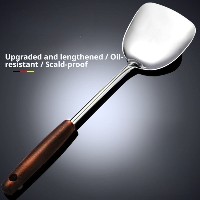Stainless Steel Wooden Handled - đánh giá và giá Offset Spatula Set