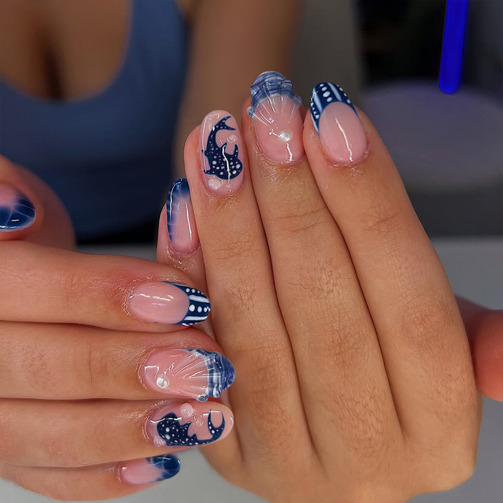 24pcs Almond 3d gel nails Whal - đánh giá và giá Decorating Tip Set