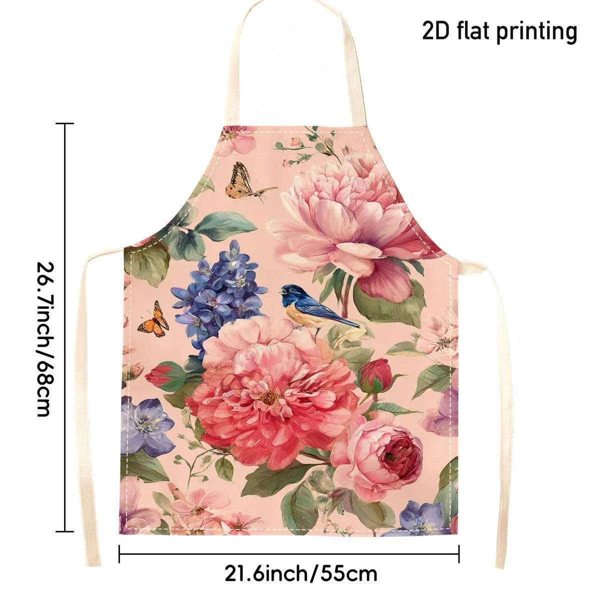 1pc Beautiful Floral Bird Apro - đánh giá và giá Kitchen Baking Ideas