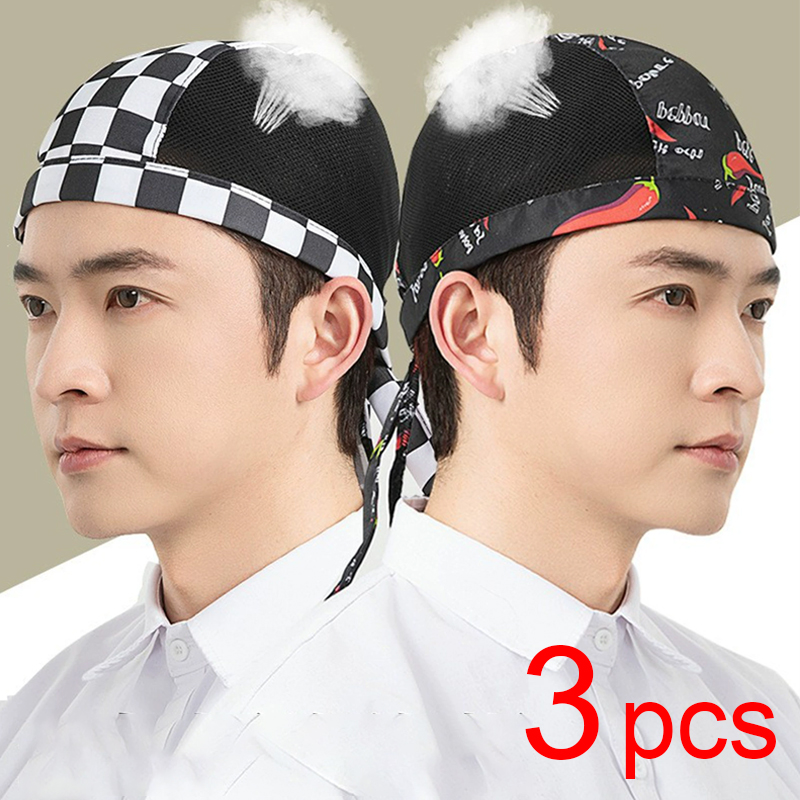 Breathable Mesh Cook Hat 3pcs  - đánh giá và giá Kitchen Baker