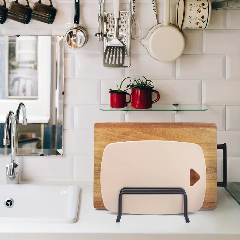 Kitchen Cutting Board Storage  - đánh giá và giá Kitchen Cabinet Baking Organizer