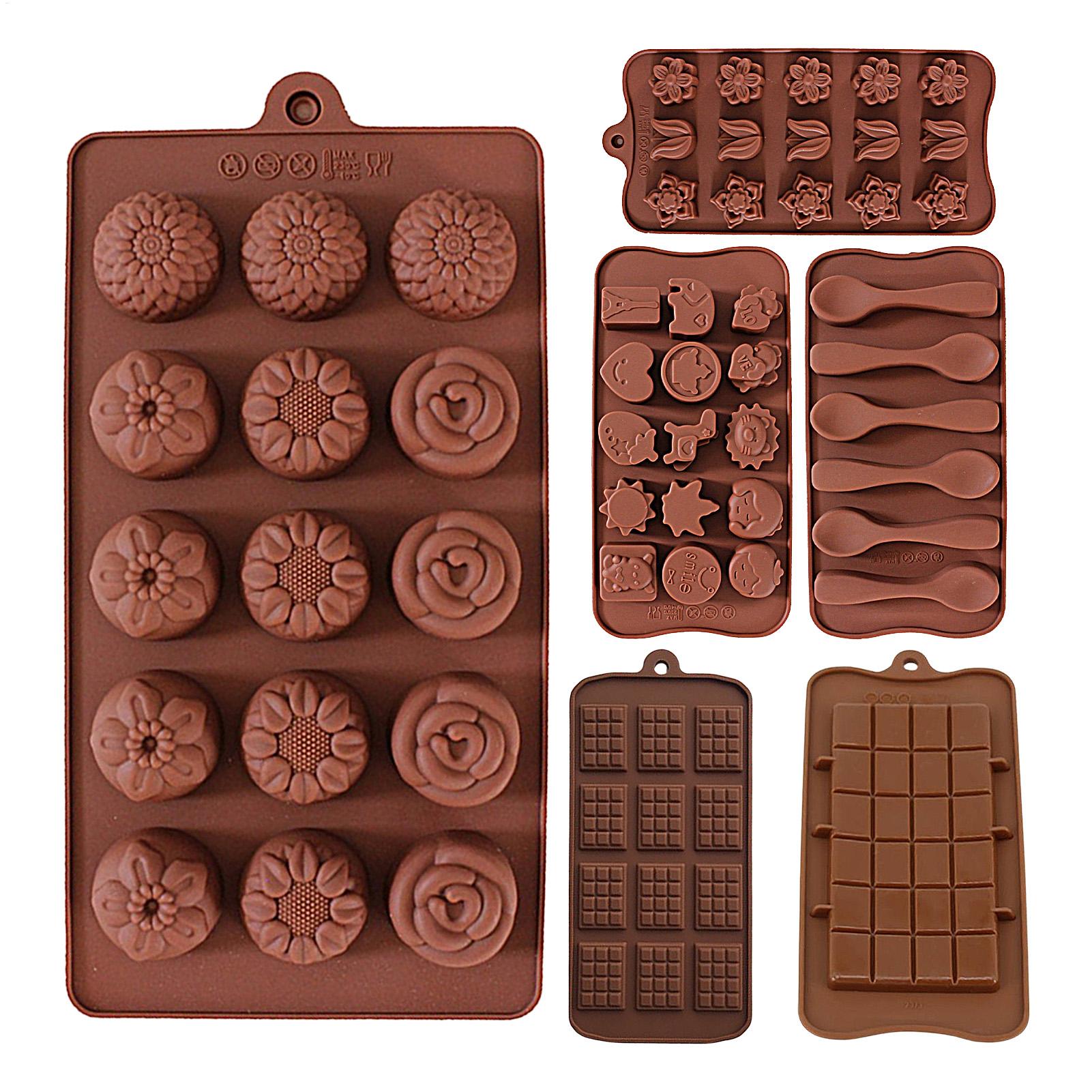 DIY Chocolate Molds Non-Stick  - đánh giá và giá Kitchen Baker