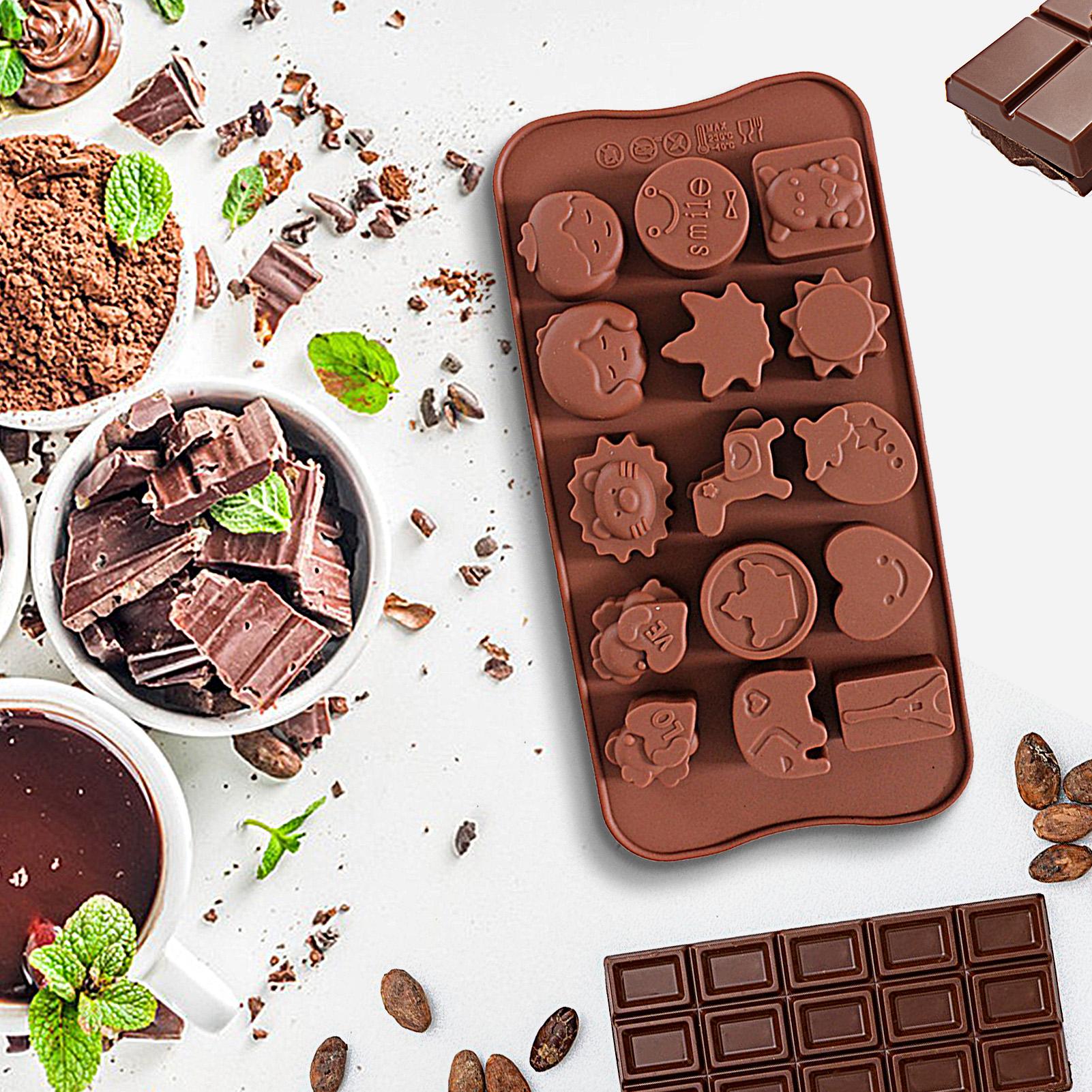 DIY Chocolate Molds Non-Stick  - đánh giá và giá Kitchen Baker