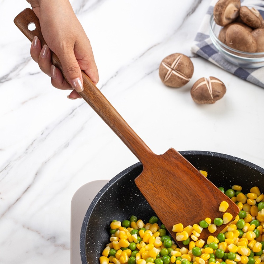 34cm Solid Wood Cooking Spatul - đánh giá và giá Offset Spatula Set
