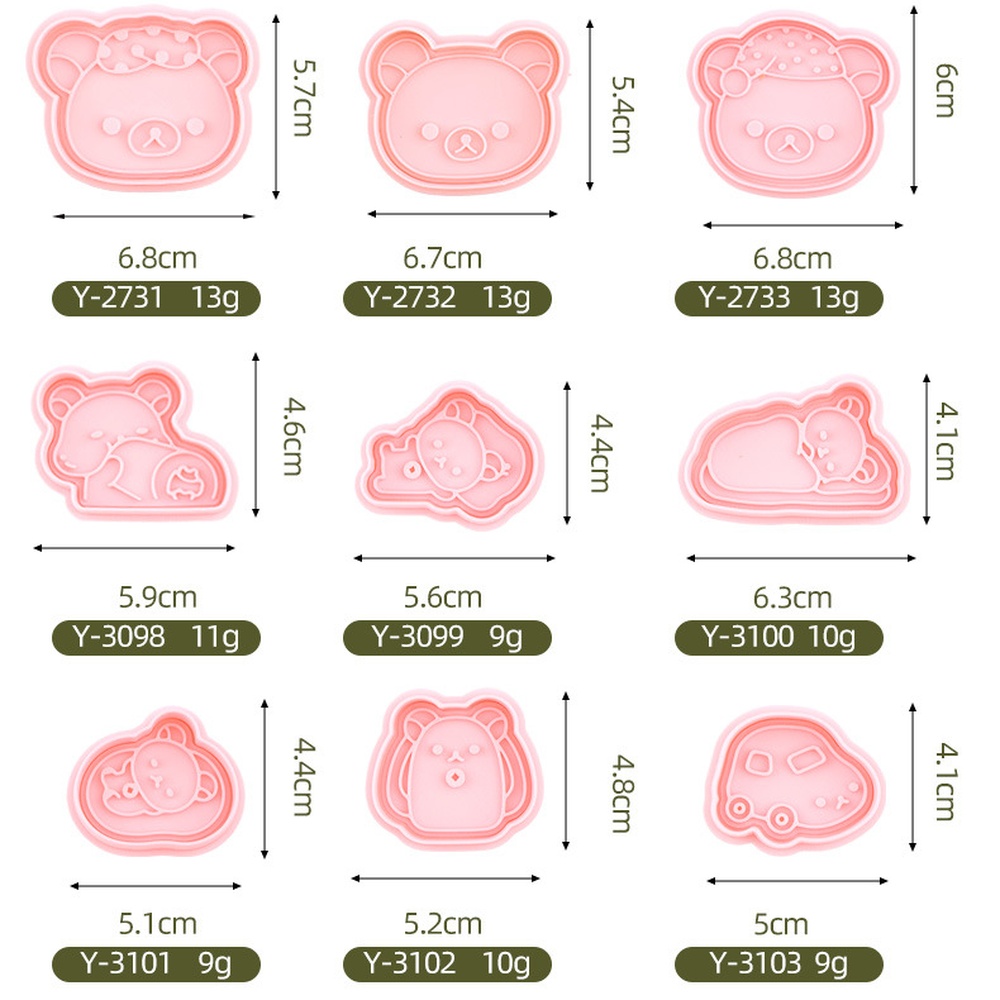 Cute Bear Cookie Mold Cartoon  - đánh giá và giá Kitchen Baking Ideas