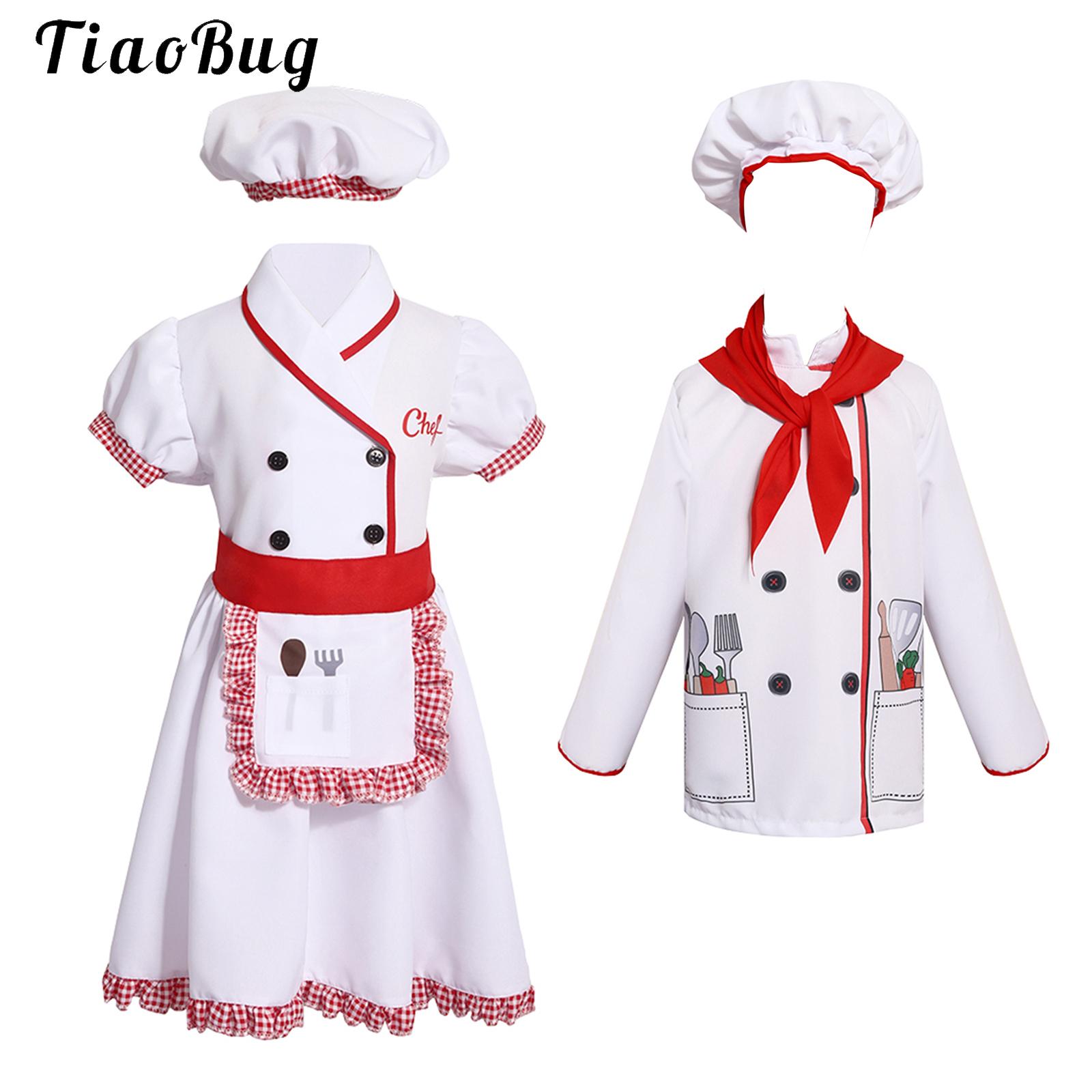 Kids Chef Costume Boys Girls C - đánh giá và giá Cooking Chef Xl