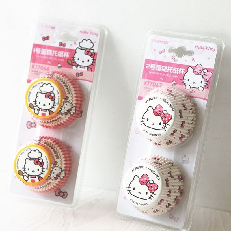Hello Kitty Printed Cupcake Li - đánh giá và giá Kitchen Baking Paper