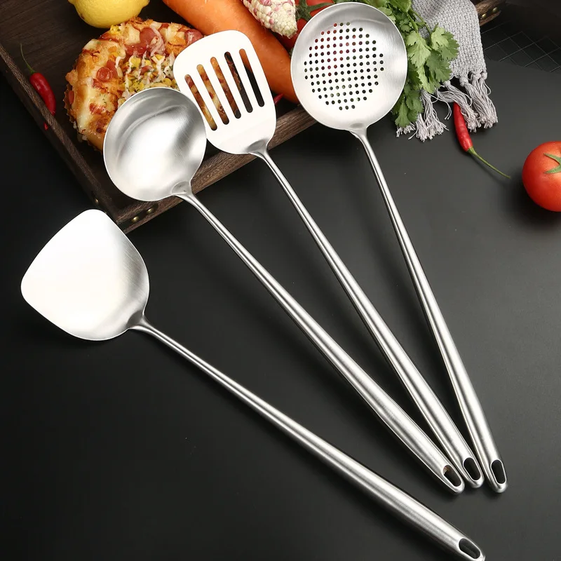 Food Grade Stainless Steel Wok - đánh giá và giá Offset Spatula Set