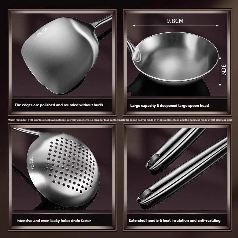 Food Grade Stainless Steel Wok - đánh giá và giá Offset Spatula Set