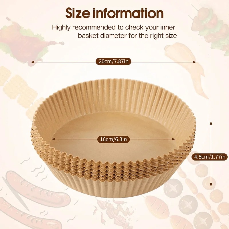 Air Fryer Paper Liners Disposa - đánh giá và giá Kitchen Baking Paper